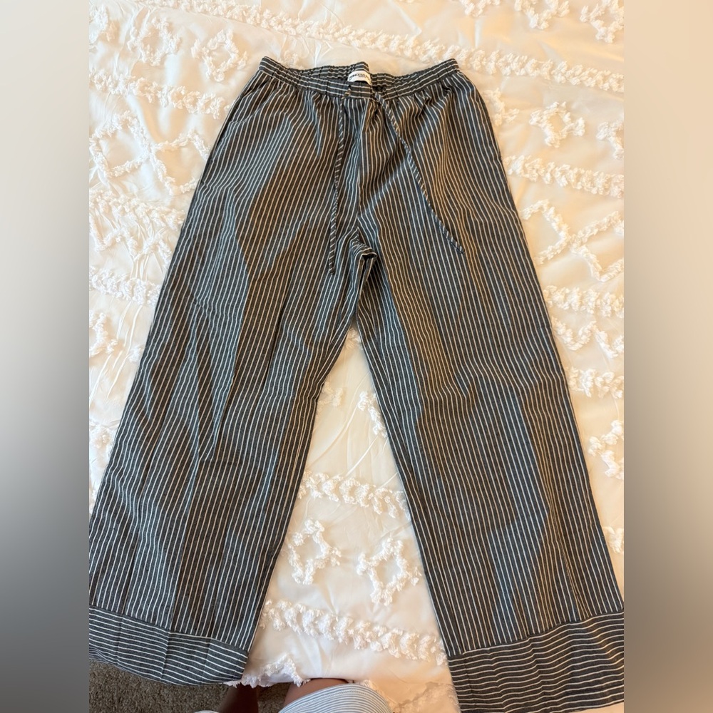 Princess Polly Black and White Striped pants